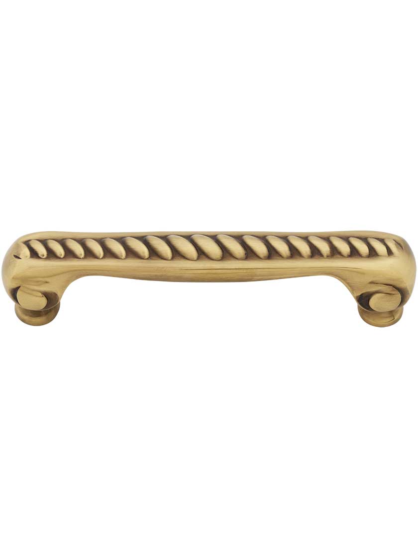 Rope Design Drawer Pull 4" Center to Center House of Antique Hardware